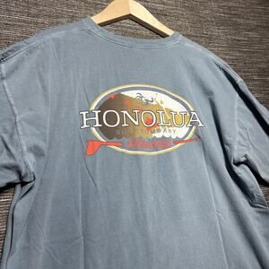 Honolua Surf Co. Shirt Men's XL Blue Short Sleeve Hawaiian